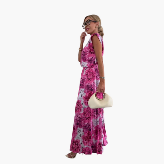 Elegant Two-Piece - Women's Pleated Trousers & Top Set