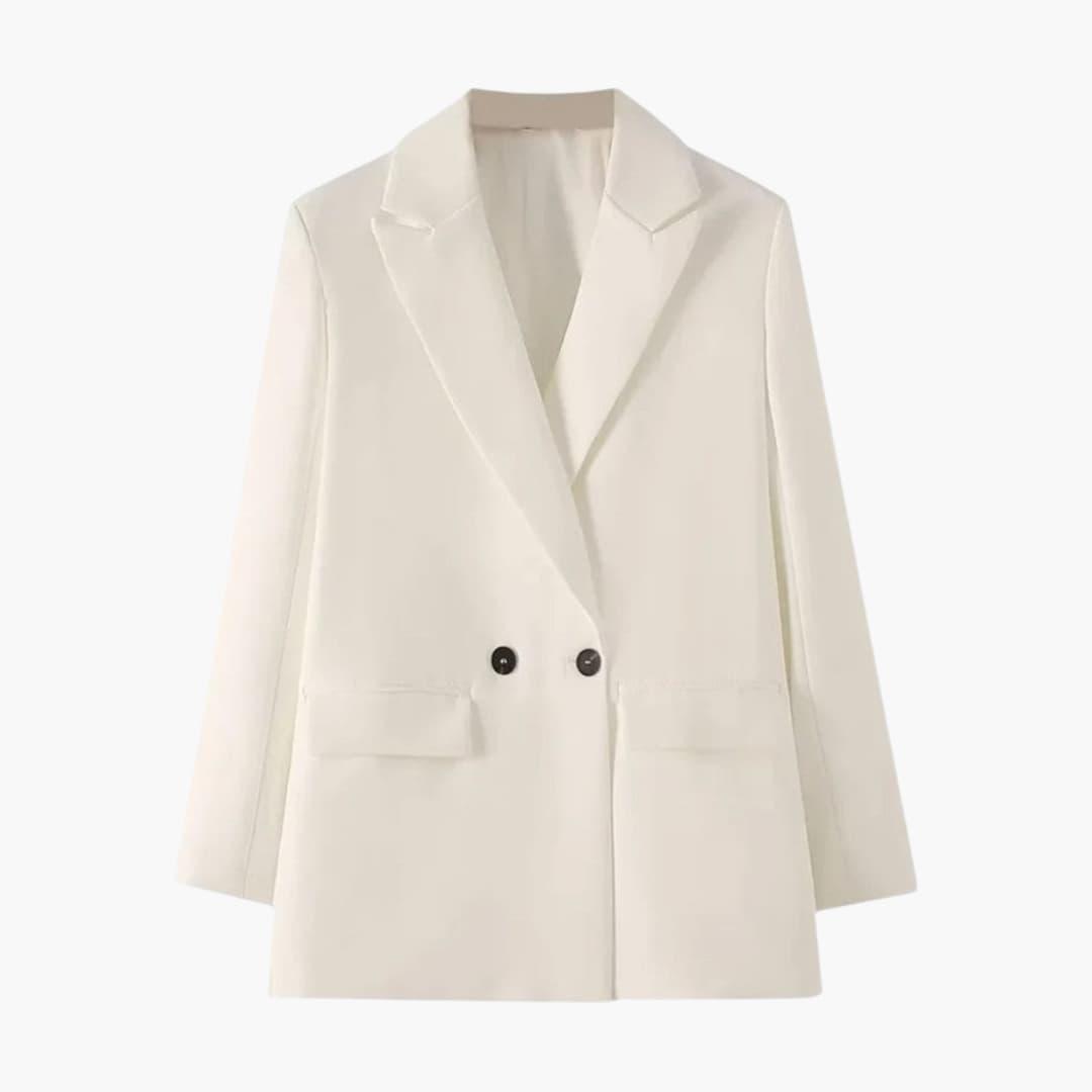 Double-Breasted Blazer – Women's Tailored Chic Jacket