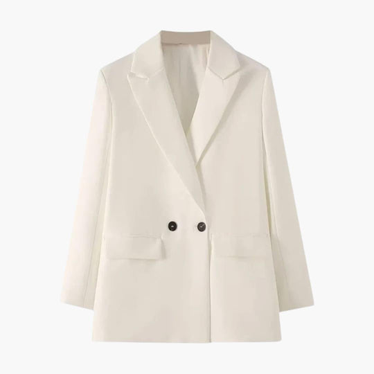 Double-Breasted Blazer – Women's Tailored Chic Jacket