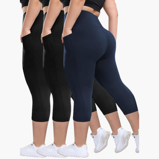 Ladies capri trousers for women - high waist cropped style