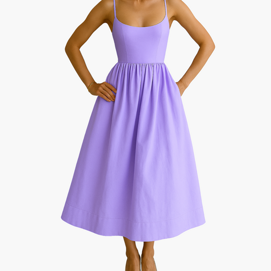 Sleeveless Elegant Dress - Women's Formal Evening Wear