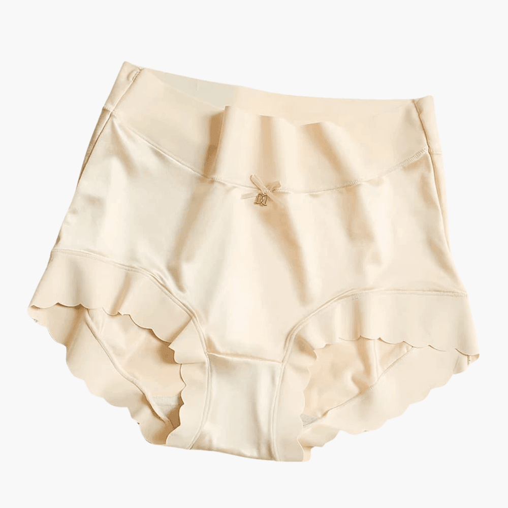 Silk High-Waist Panties - Seamless Luxury for Women Daily