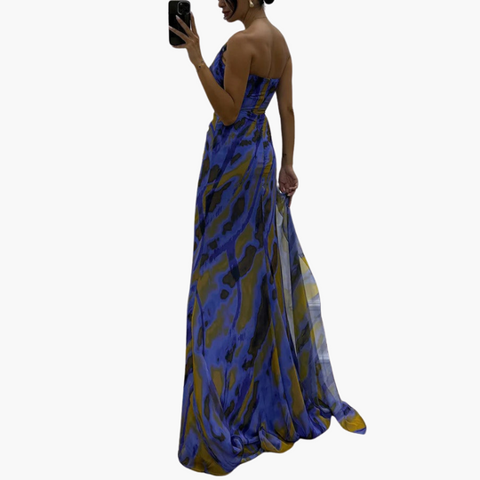 Vibrant One-Shoulder Maxi Dress for Women - Perfect for Events