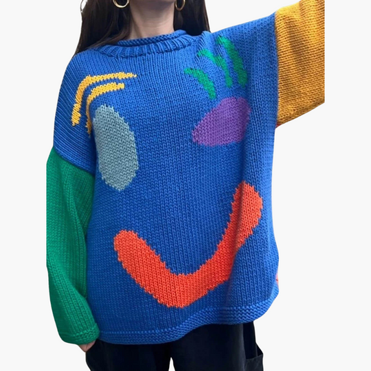 Chunky Cable Knit Sweater - Women's Oversized Jumper
