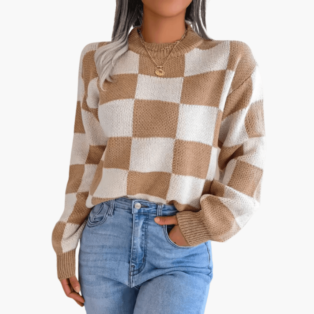 Modern Knit Jumper – Women's Cozy Oversized Sweater
