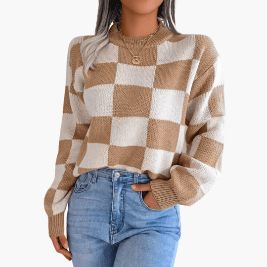 Modern Knit Jumper – Women's Cozy Oversized Sweater