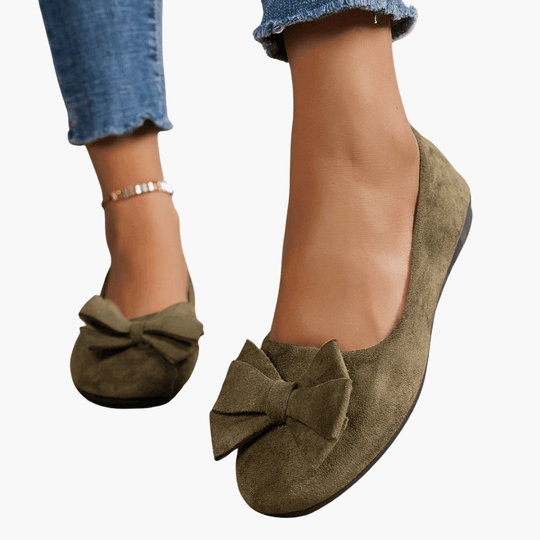 Bow Loafers – Women's Comfortable Patent Slip-On Shoes - IsabellaMae