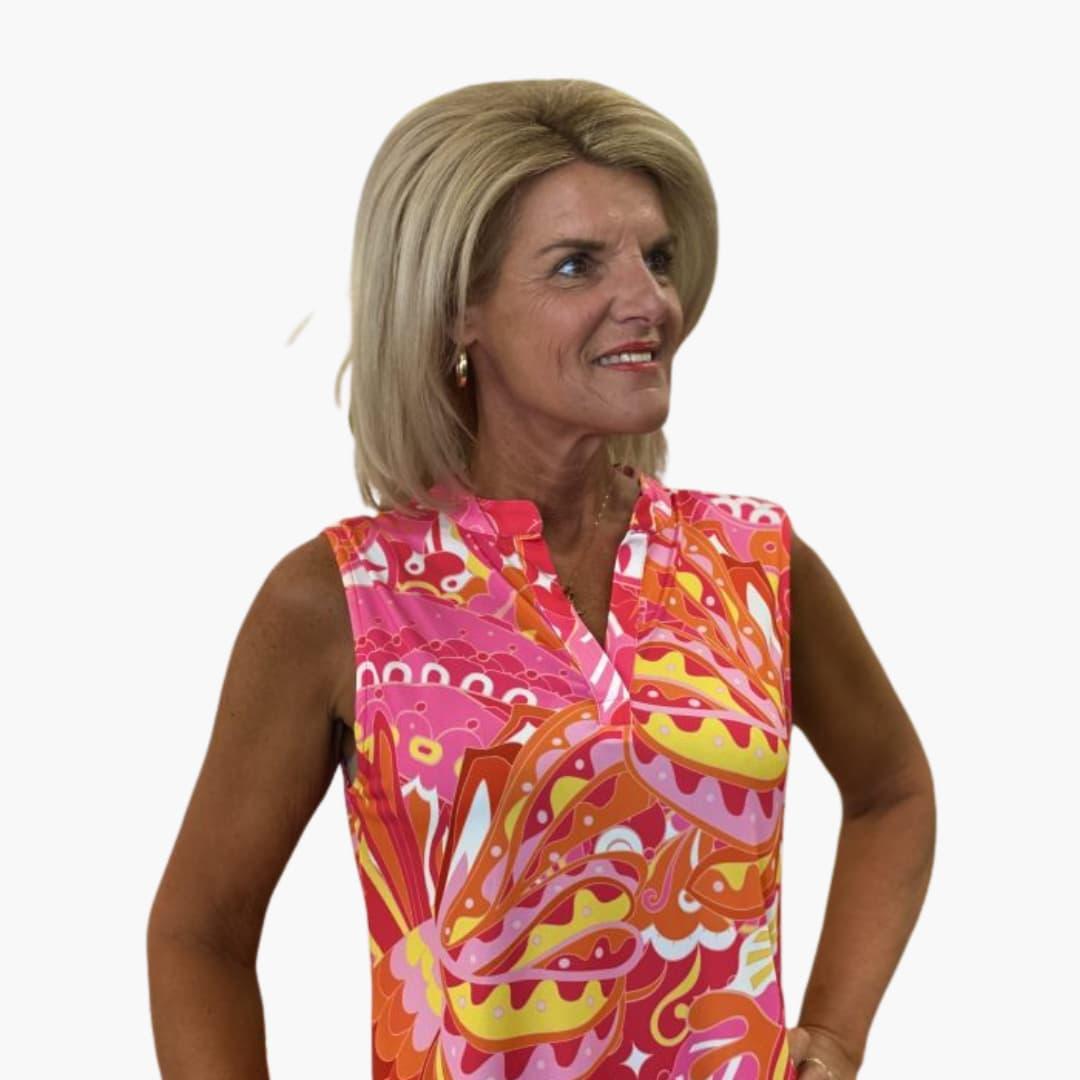 Sleeveless Summer Midi Dress - Flowy Casual Fit for Women