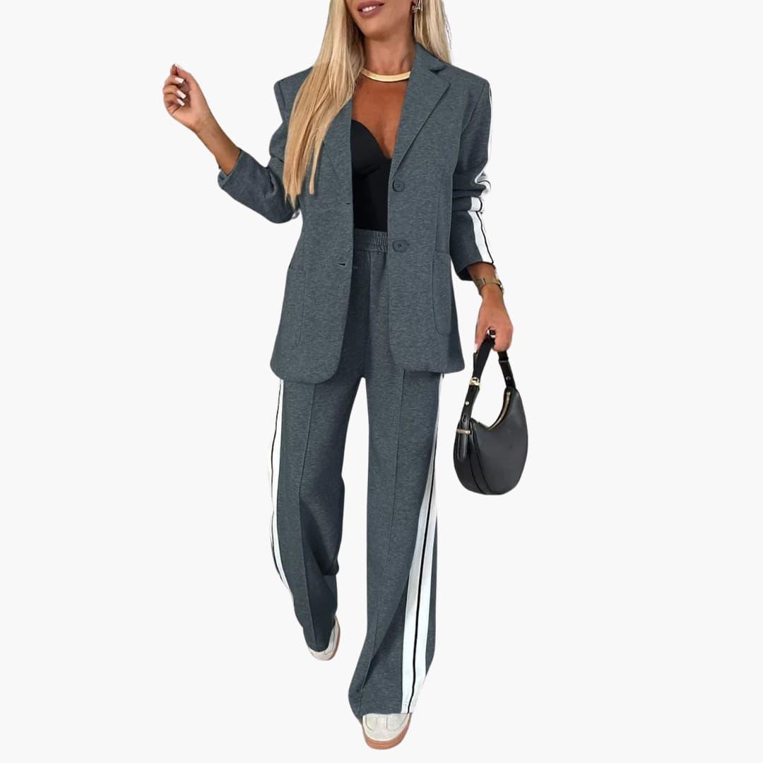 Quinn | 2-Piece Set with Elegant Lines - IsabellaMae