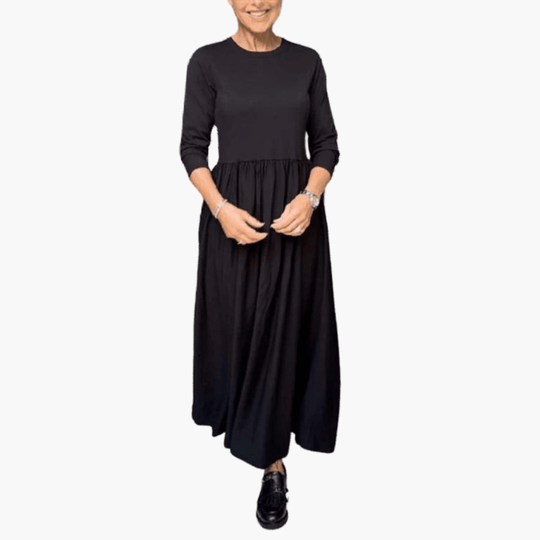 Elegant Long Sleeve Midi Dress - Formal Wear for Women