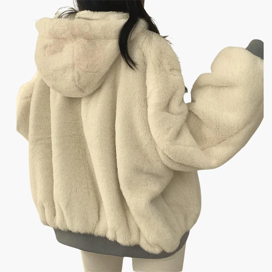 Reversible Winter Jacket for Women – Faux Fur & Water-Resistant