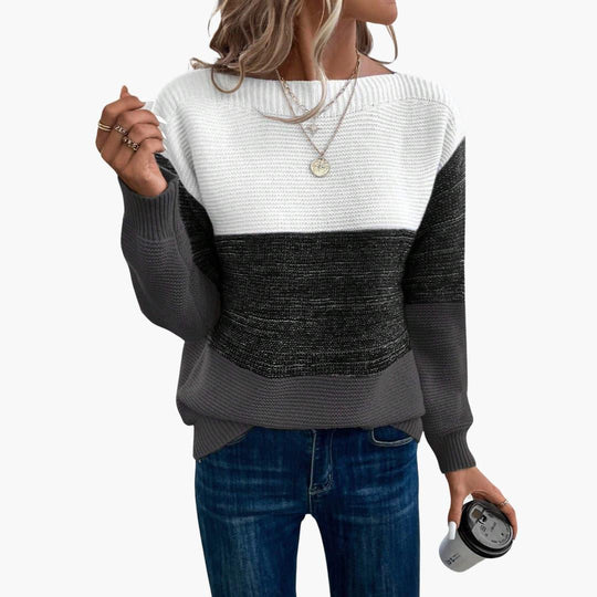 Ombre Knit Sweater – Soft Gradient Pullover for Women