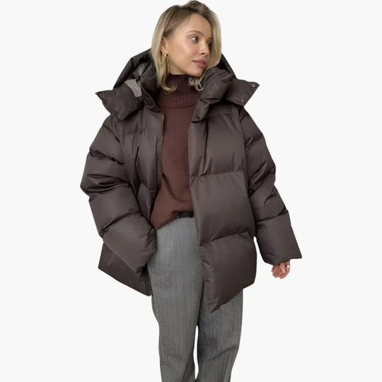 Oversized Puffer Jacket – Women's Lightweight Winter Coat