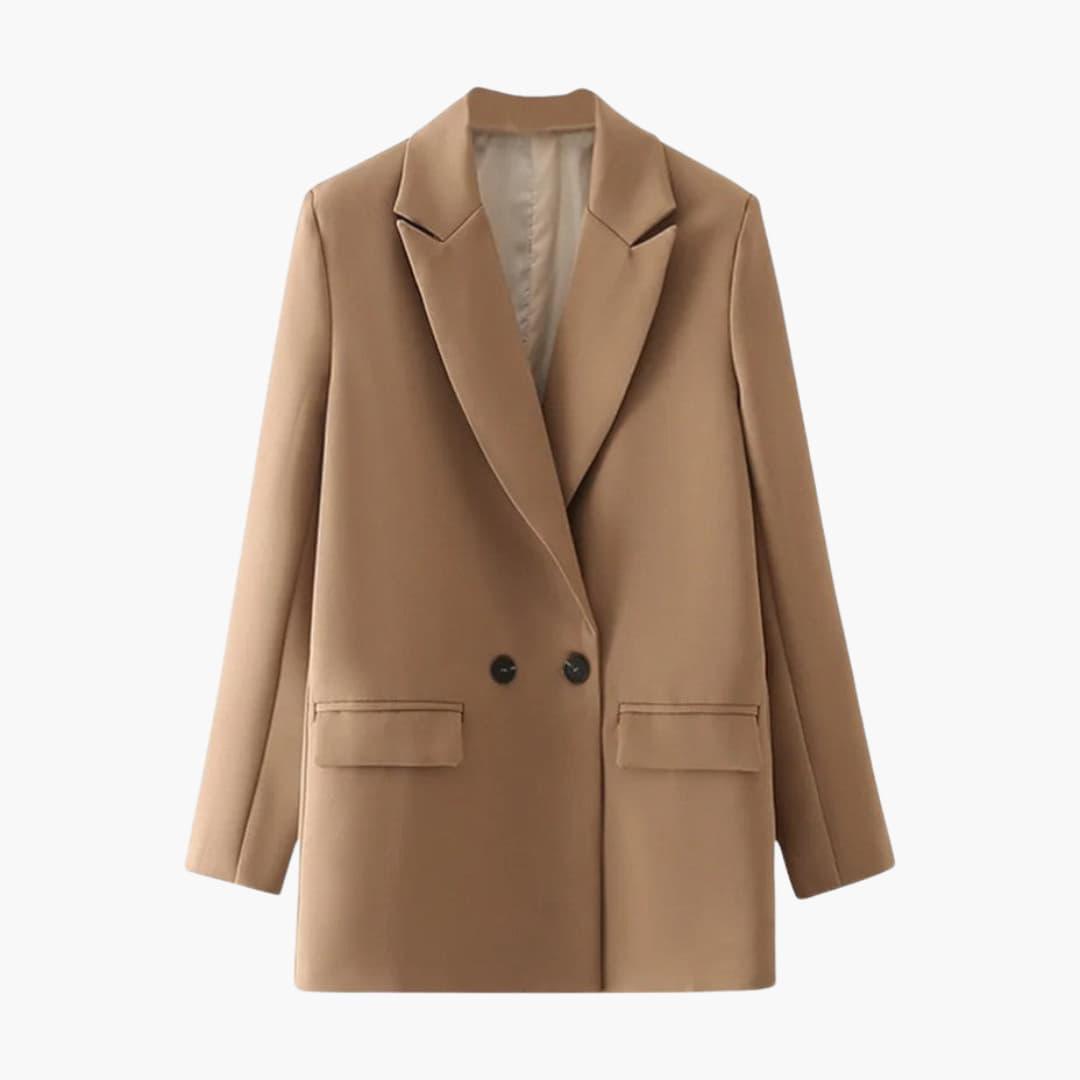 Double-Breasted Blazer – Women's Tailored Chic Jacket