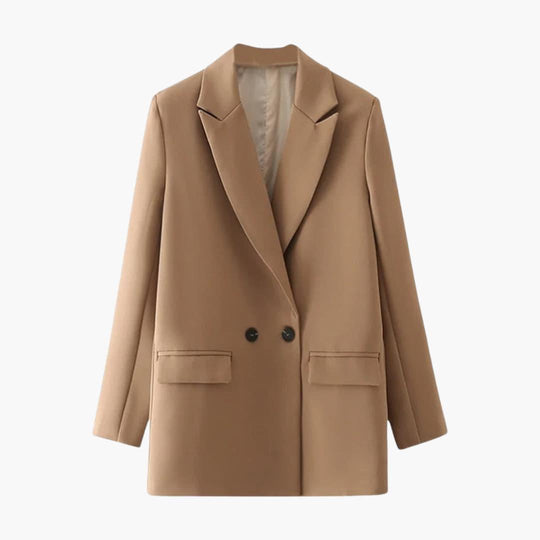 Double-Breasted Blazer – Women's Tailored Chic Jacket
