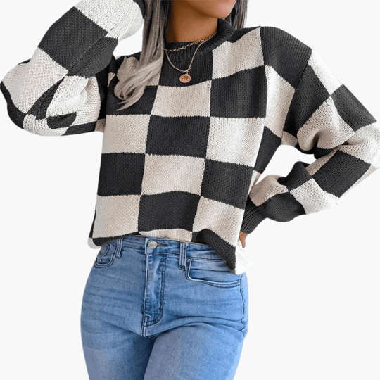 Modern Knit Jumper – Women's Cozy Oversized Sweater