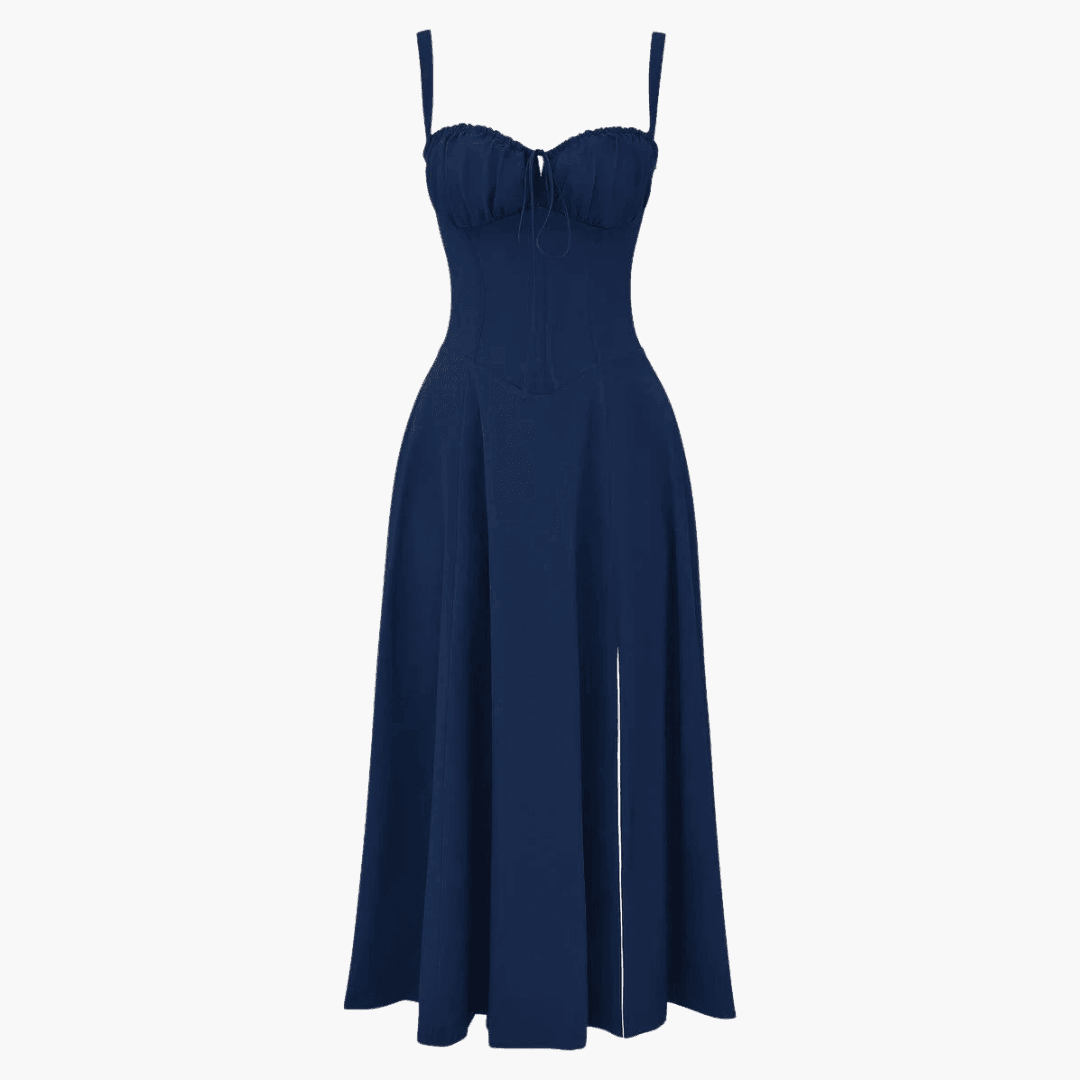 Floral Midi Dress - Elegant Sleeveless Dress for Women