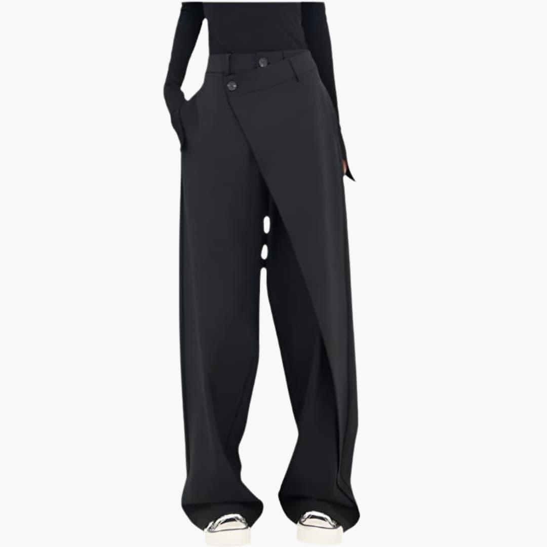 Ladies slim fit trousers for women - structured waist style