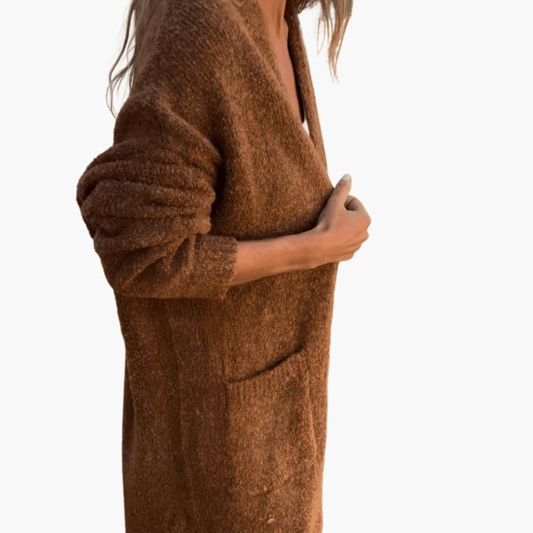 Layering Knit Cardigan – Women's Comfortable Longline Sweater
