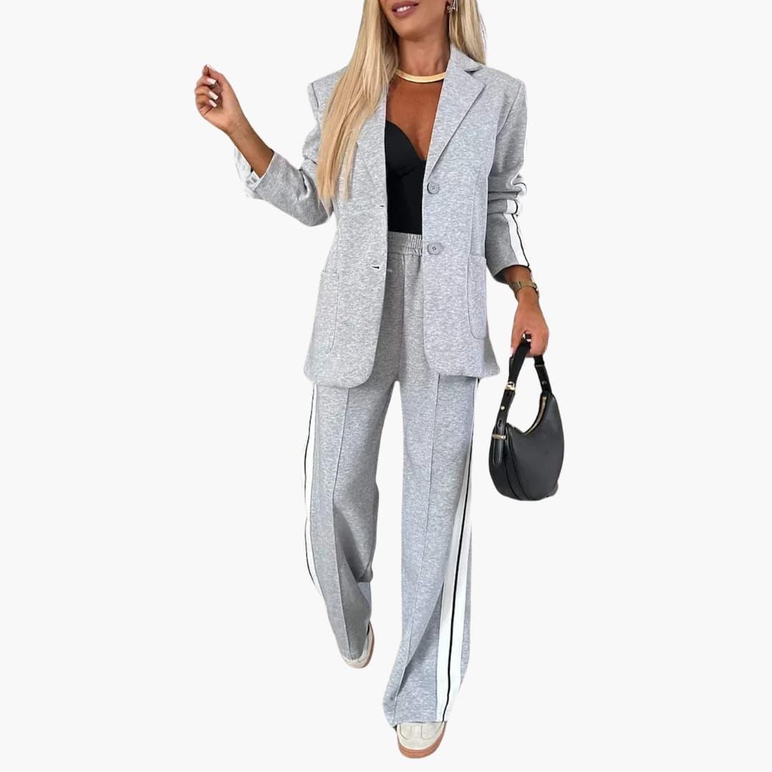 Quinn | 2-Piece Set with Elegant Lines - IsabellaMae