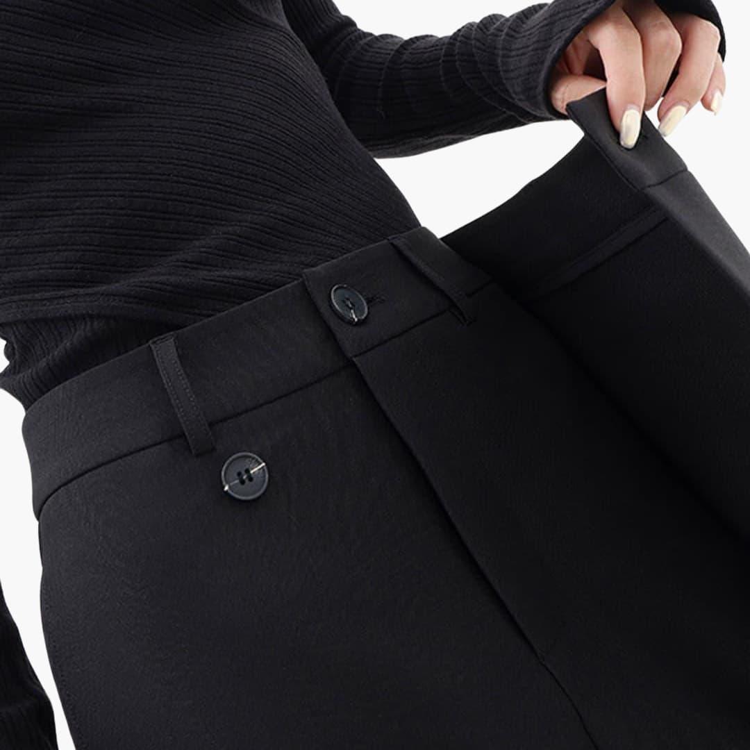 Ladies slim fit trousers for women - structured waist style