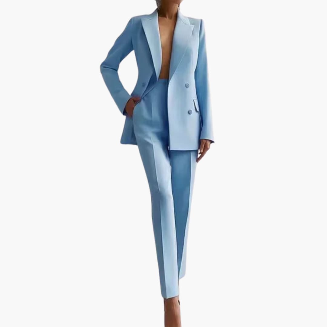 Smart Tailored Blazer Set for Women – Elegant Two-Piece Suit