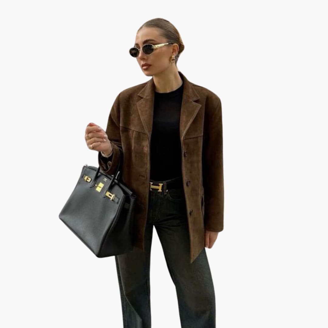Buttoned Jacket for Women – Cropped, Stylish & Trendy Layer - IsabellaMae