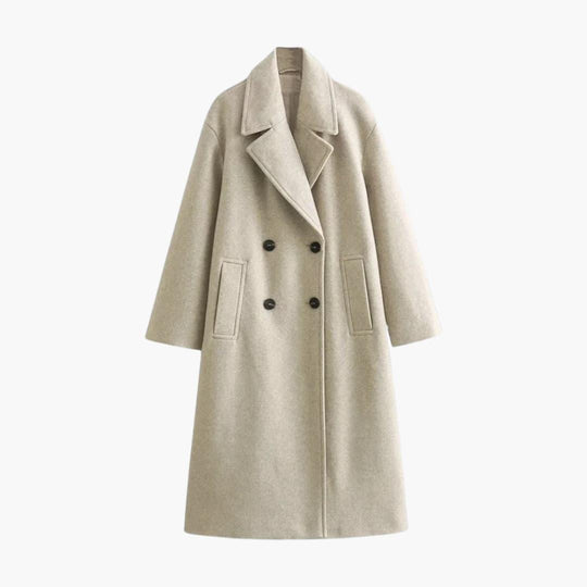 Oversized Wool Coat – Women's Longline Winter Essential