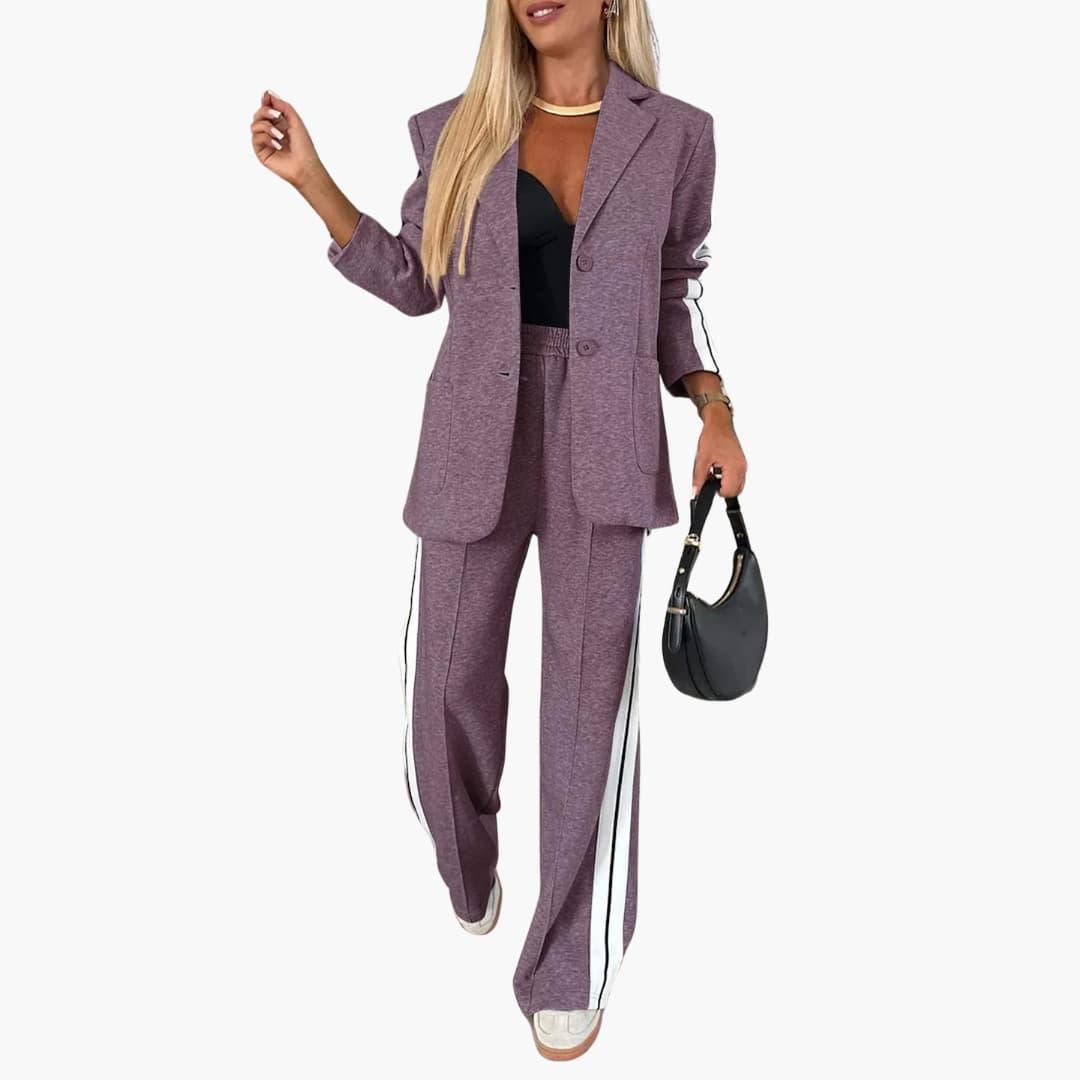 Quinn | 2-Piece Set with Elegant Lines - IsabellaMae