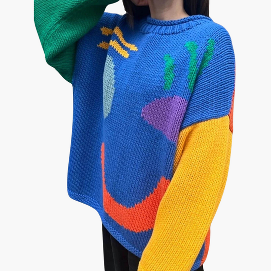 Chunky Cable Knit Sweater - Women's Oversized Jumper