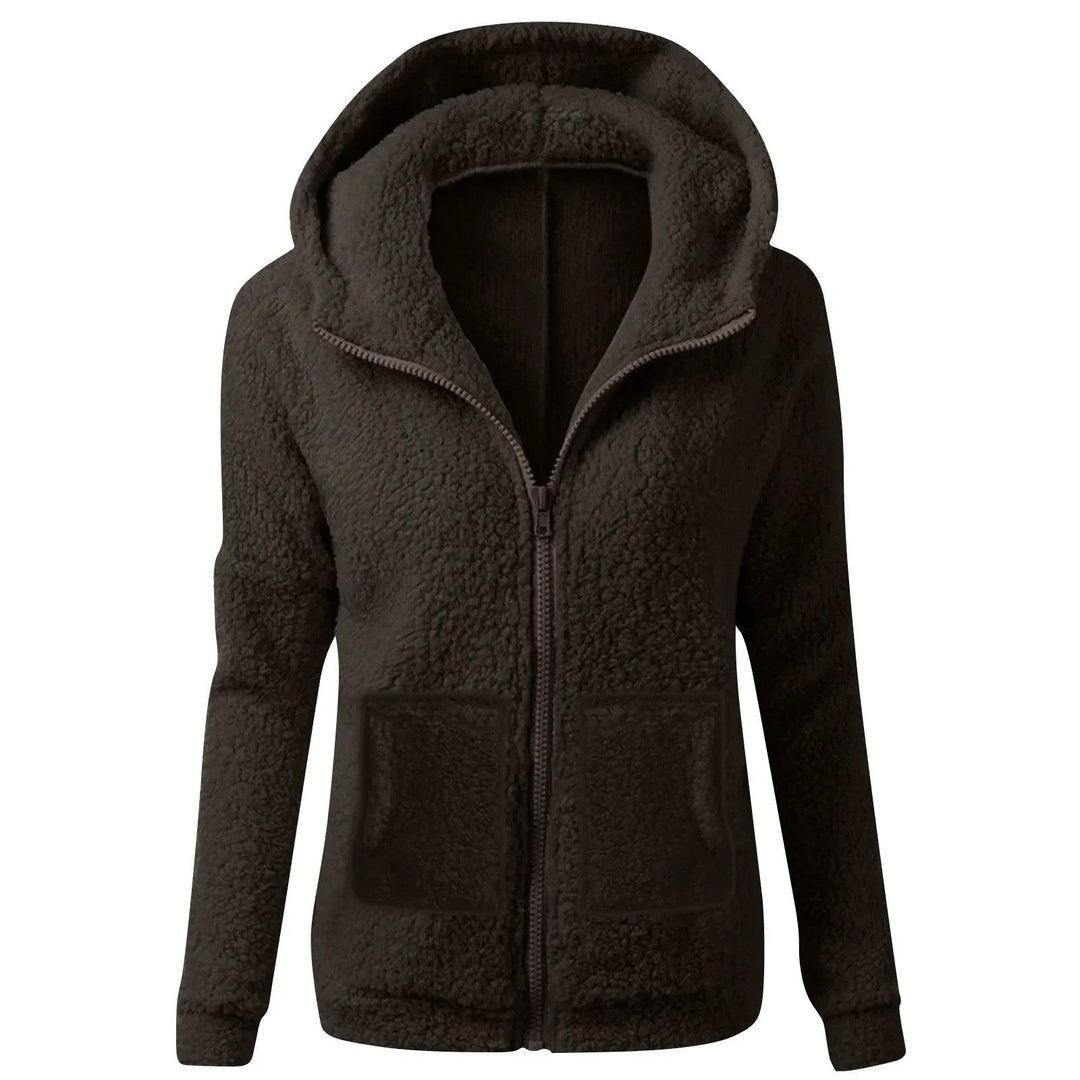 Sherpa Zip Hoodie for Women - Soft, Warm & Stylish Jacket