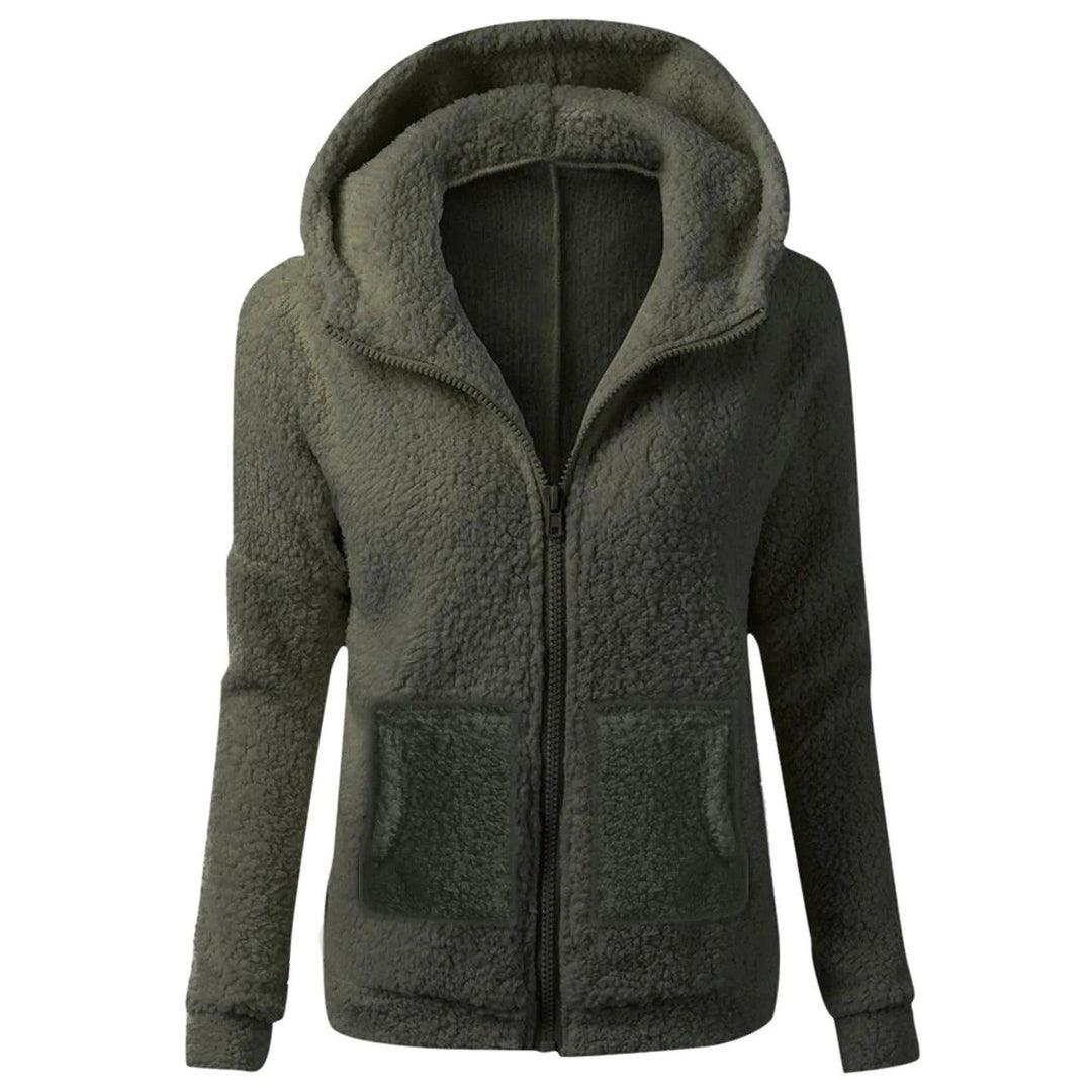 Sherpa Zip Hoodie for Women - Soft, Warm & Stylish Jacket