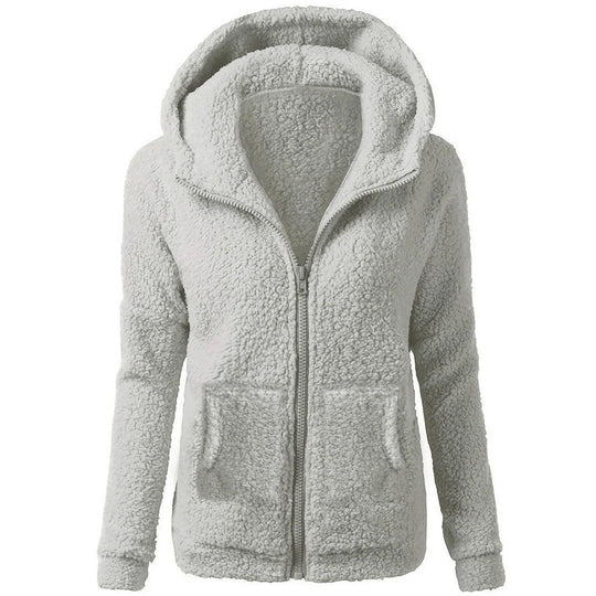 Sherpa Zip Hoodie for Women - Soft, Warm & Stylish Jacket
