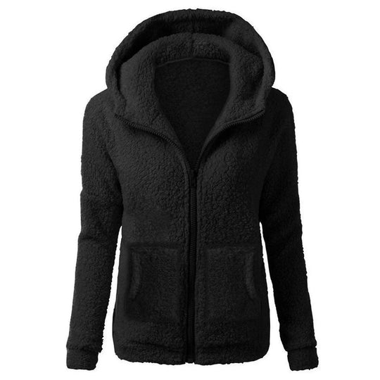 Sherpa Zip Hoodie for Women - Soft, Warm & Stylish Jacket