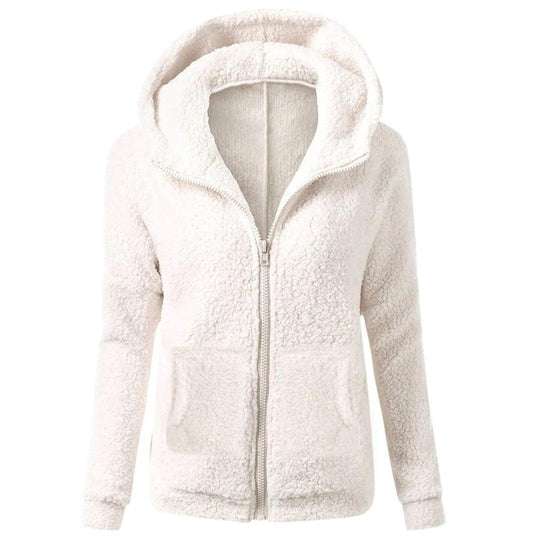 Sherpa Zip Hoodie for Women - Soft, Warm & Stylish Jacket