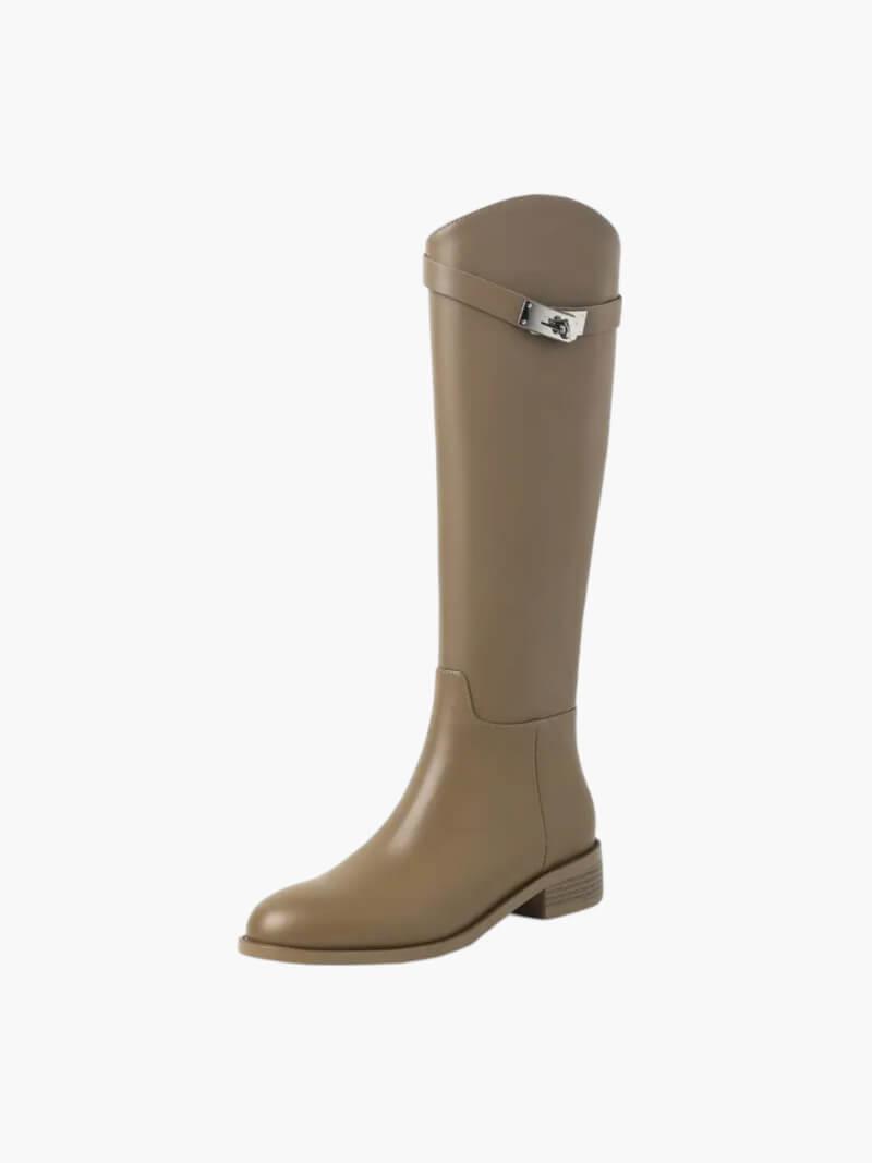 Hazel Leather Boots - IsabellaMae