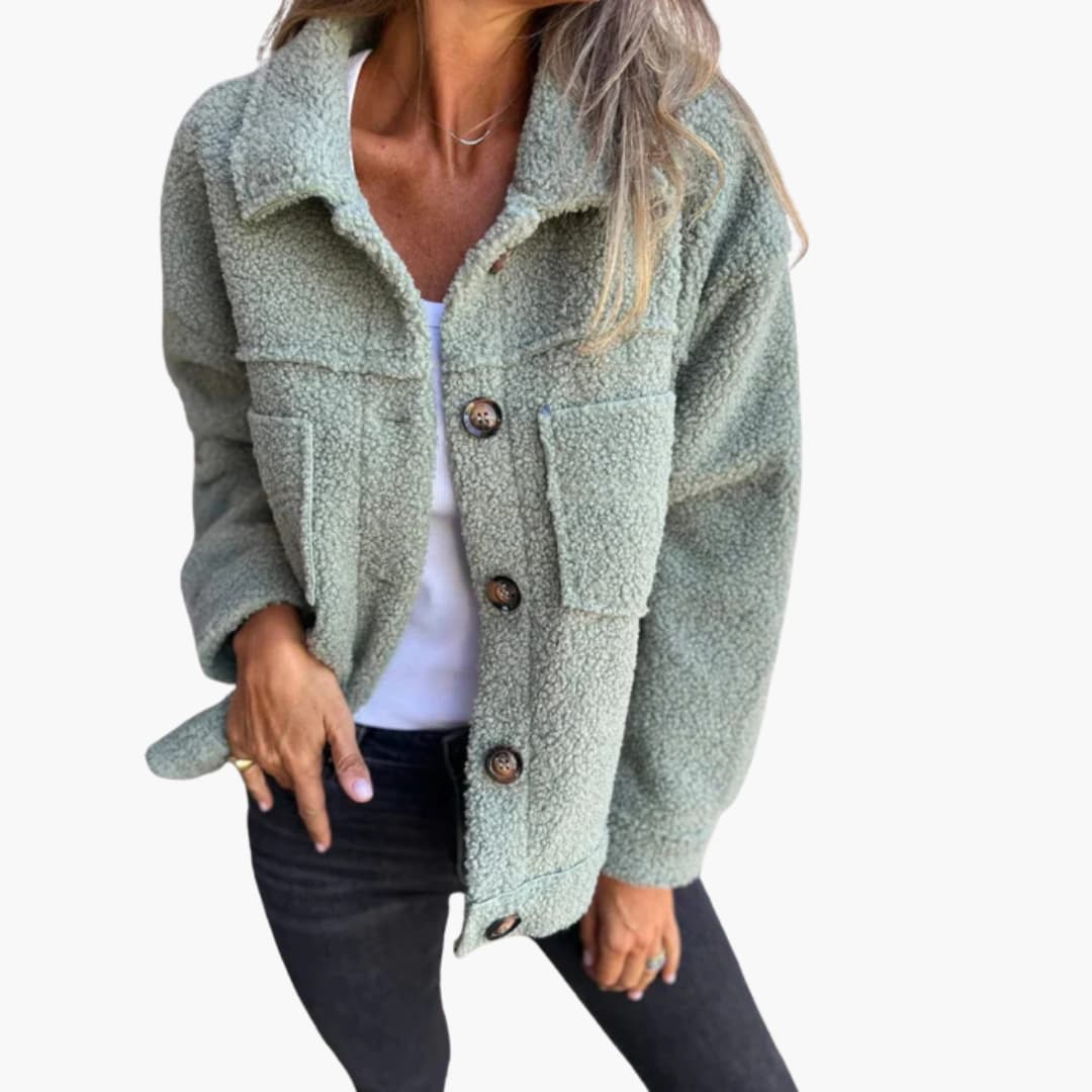 Elegant Wool Winter Coat – Women's Tailored Longline Fit