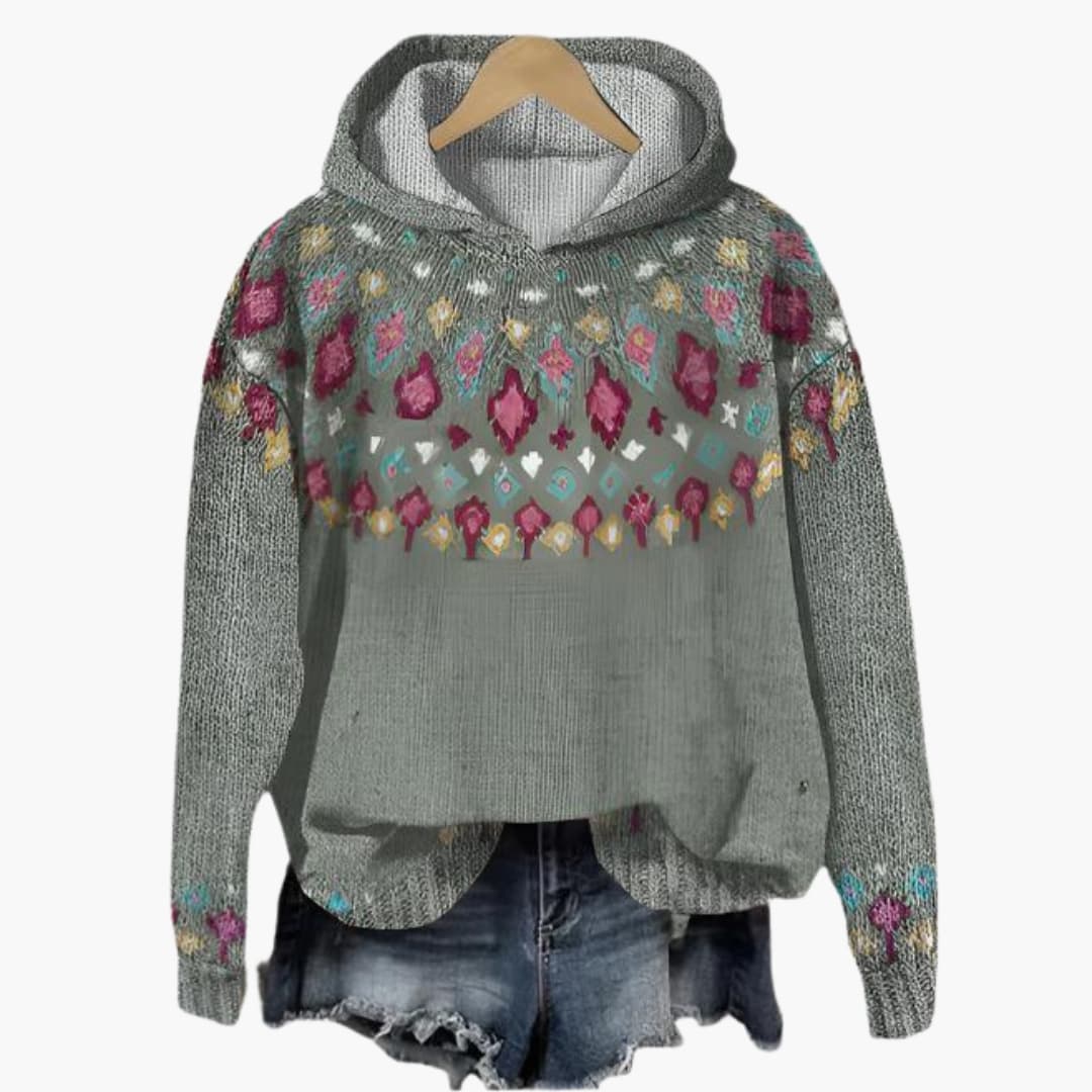 Casual Knit Hoodie for Women - Soft & Cozy, Trendy Design - IsabellaMae