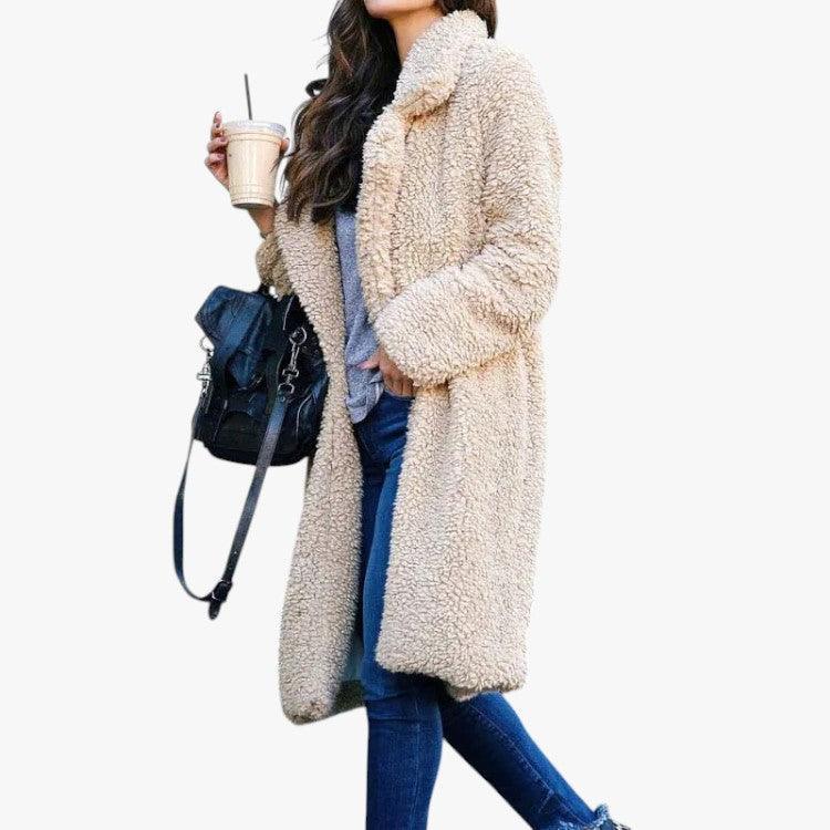 Teddy Coat – Women's Oversized Faux Fur Winter Jacket