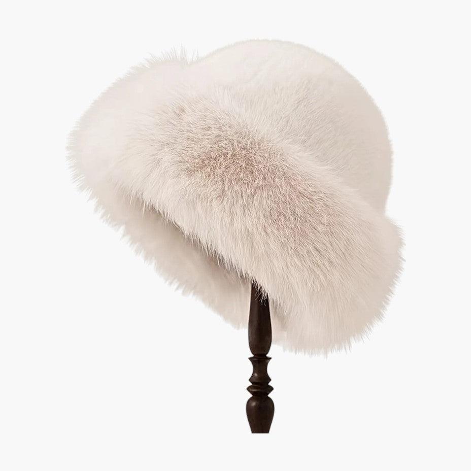 Faux Fur Bucket Hat – Women's Cozy Winter Fashion Accessory