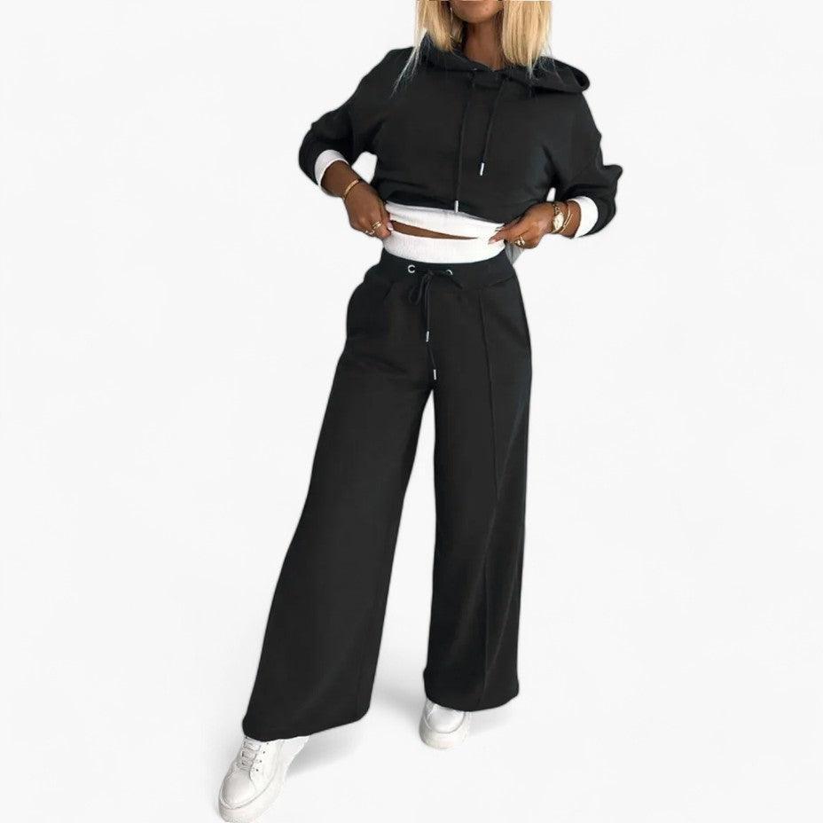 Stylish Hoodie & Jogger Set – Women's Casual Loungewear