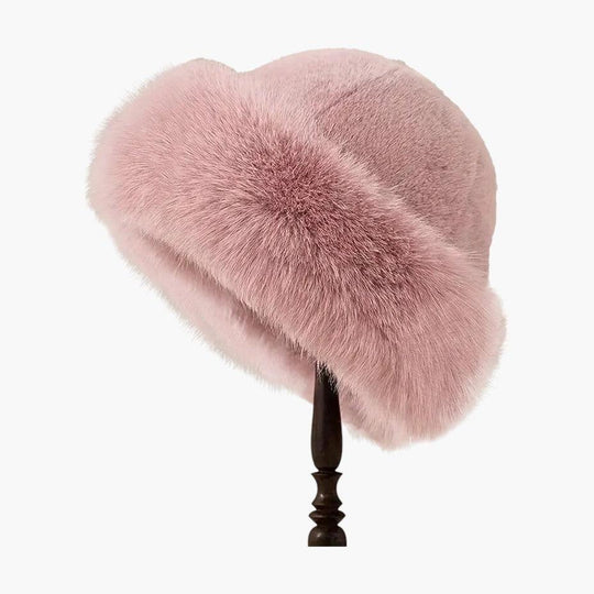 Faux Fur Bucket Hat – Women's Cozy Winter Fashion Accessory