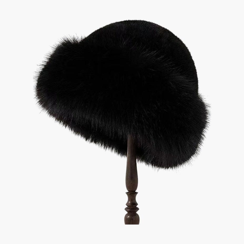 Faux Fur Bucket Hat – Women's Cozy Winter Fashion Accessory
