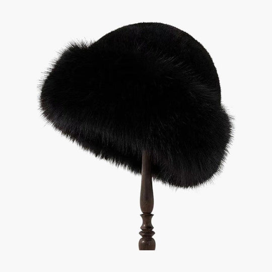 Faux Fur Bucket Hat – Women's Cozy Winter Fashion Accessory