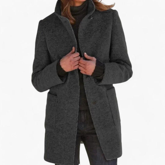 Loose-Fit Button Coat – Women's Lightweight Cotton Jacket