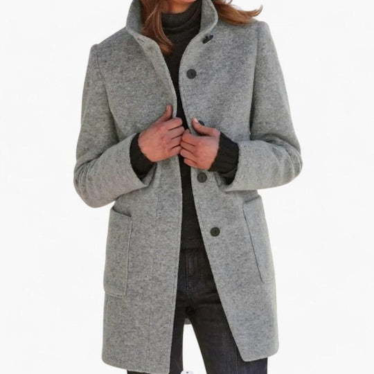 Loose-Fit Button Coat – Women's Lightweight Cotton Jacket