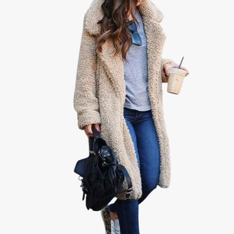 Teddy Coat – Women's Oversized Faux Fur Winter Jacket