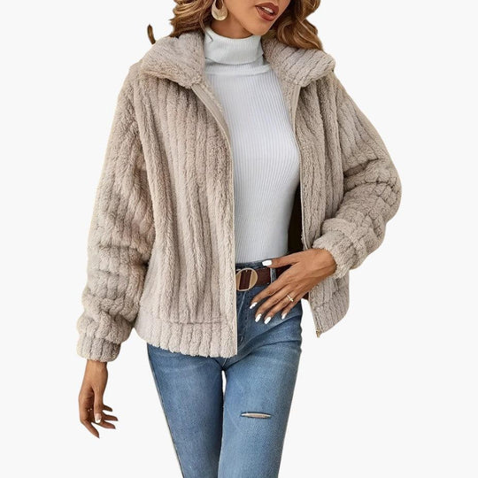 Longline Fleece Cardigan for Women - Soft Open Front Style