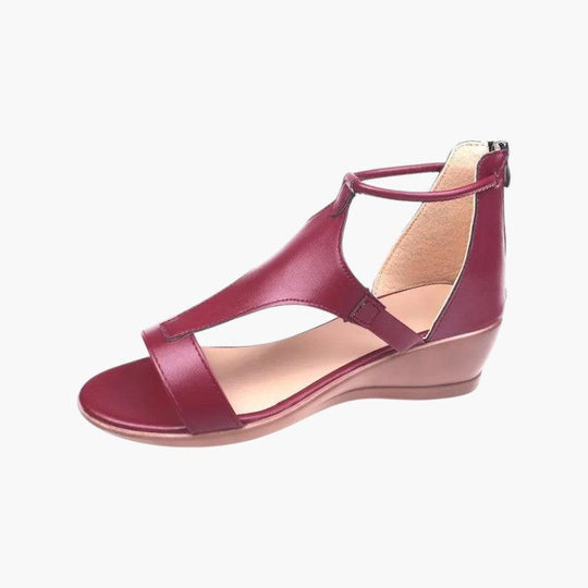 Orthopedic Leather Sandals – Women's Cushioned Arch Support
