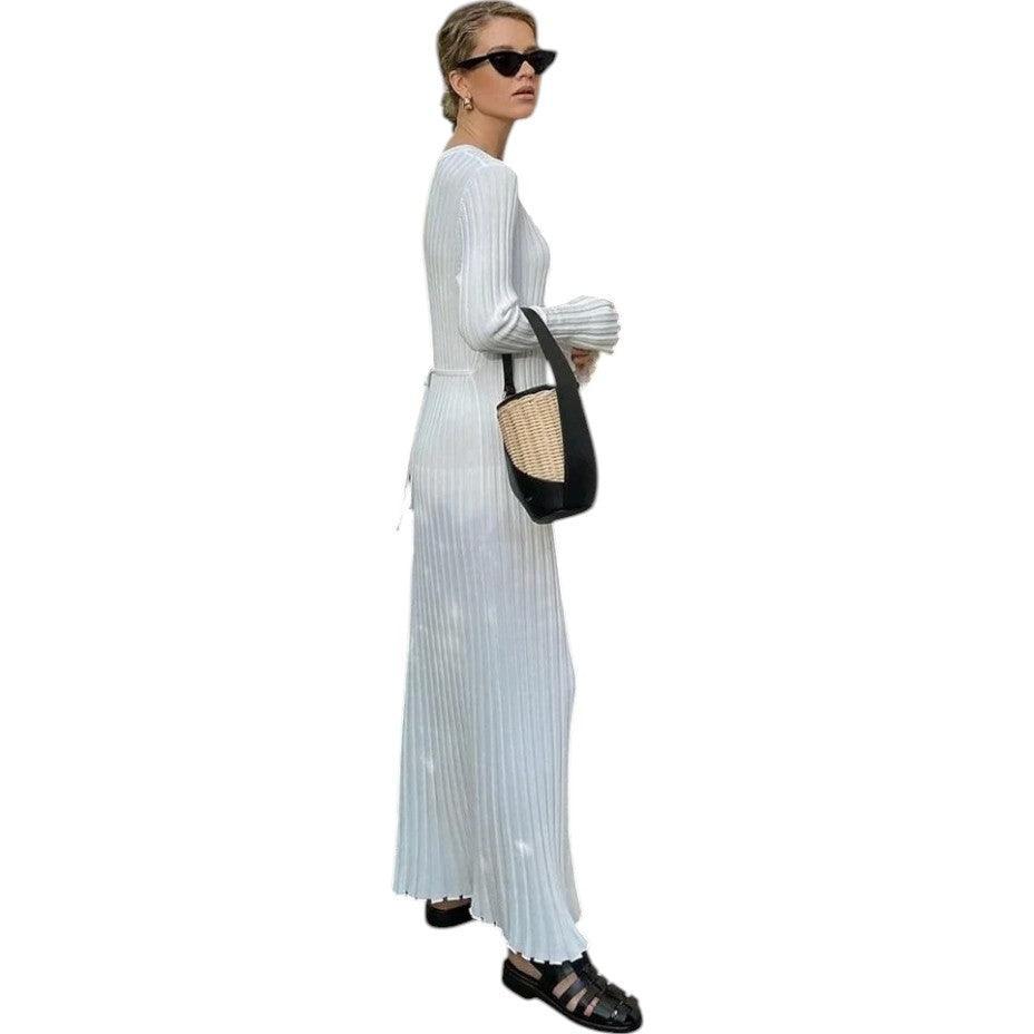 Long Sleeve Maxi Dress - Elegant Occasionwear for Women